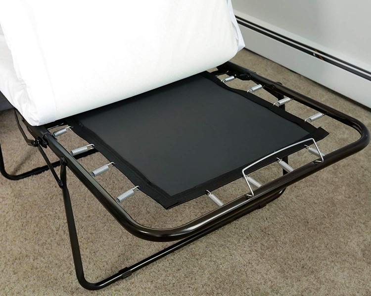 Convertible Ottoman Turns Into a Pullout Hideaway Guest Bed - Ottoman cot
