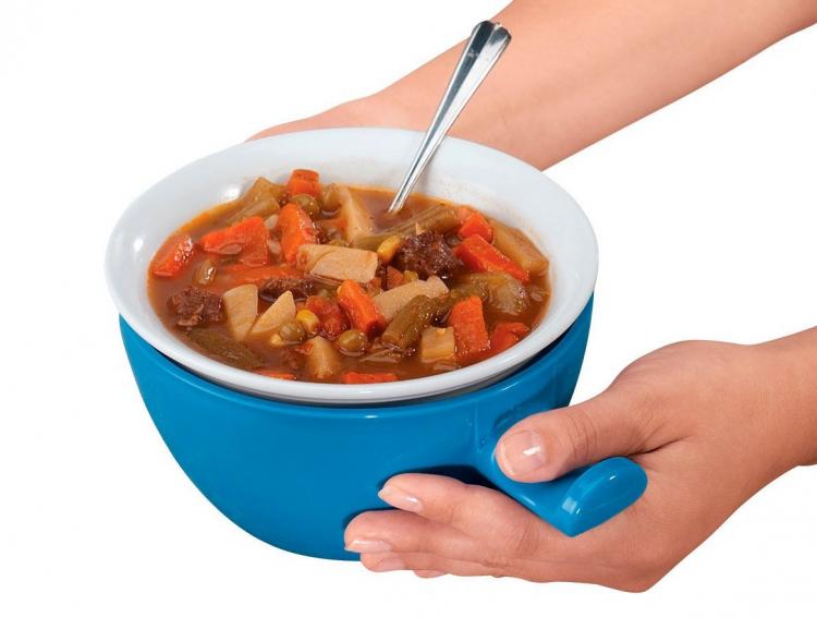 Cool Touch Microwave Bowl - Keeps Cool After Microwave