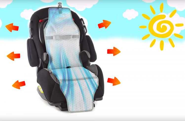 CoolTech Car Seat Cooler - Keeps Car Seat Cool on Hot Summer Days - Prevents Car Seat Burns
