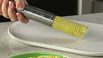 RSVP Deluxe Corn Stripper - Corn Stripper removes kernels from corn cobs in seconds