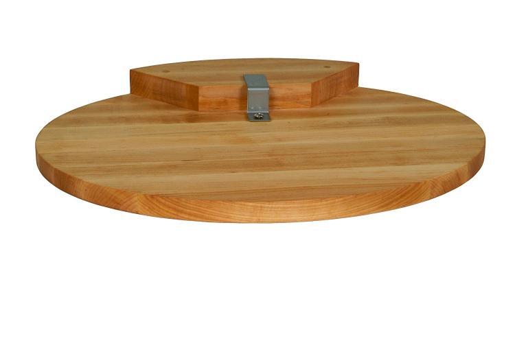 This Beautiful Wooden Corner Cutting Board Attaches Securely To