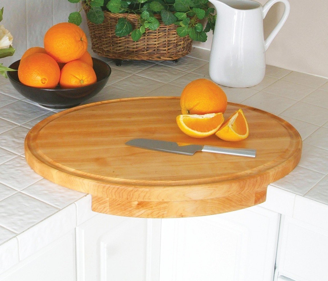 This Beautiful Wooden Corner Cutting Board Attaches Securely To The Corner  Of Your Counter