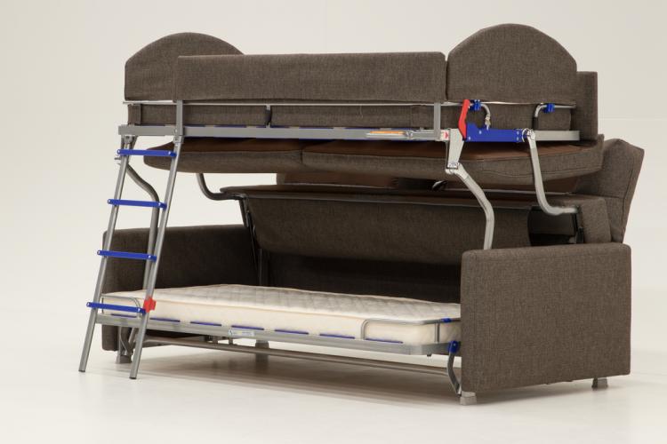 Sofa That Turns Into Bunk Beds - Elevated Bunk Bed Sofa Sleeper By Luonto Furniture
