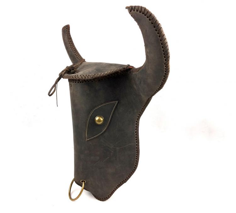 Leather Cow Head Backpack