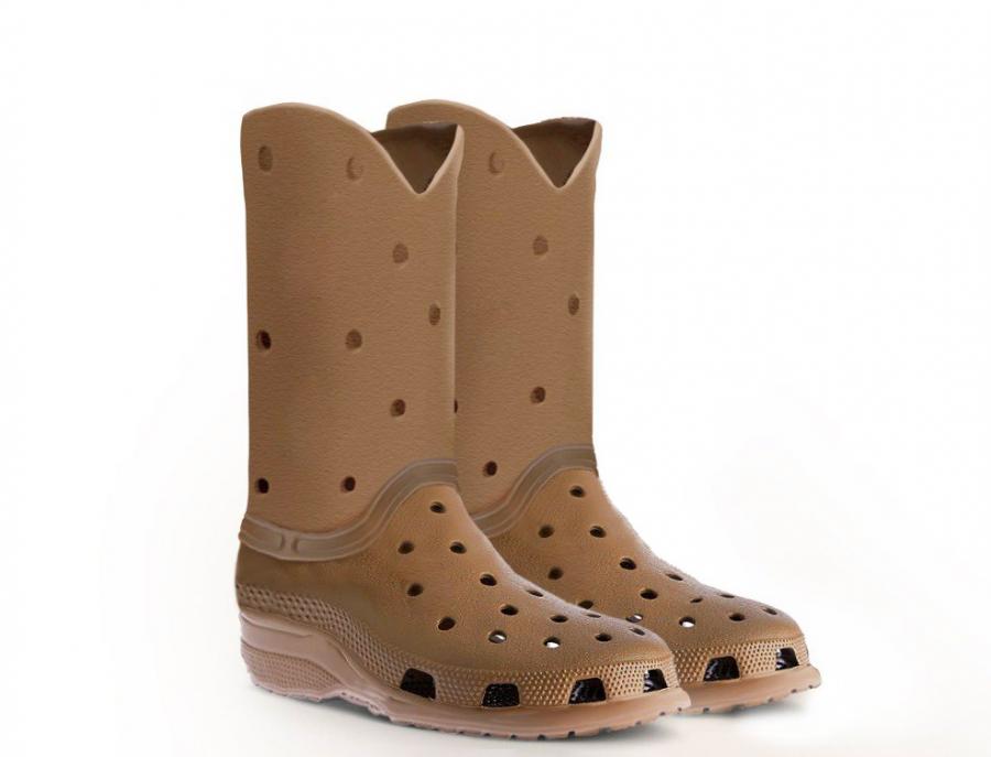 Cowboy boot crocs