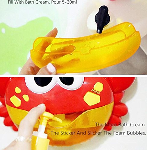 Crab Bubble Machine Bath Toy - Bubble wall crab bubble machine bathtub kids toy