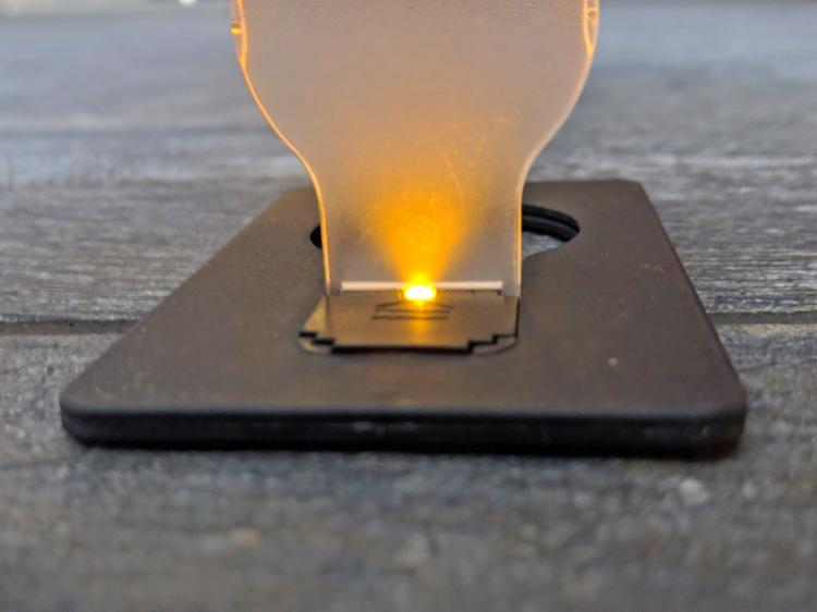 Credit Card Folding Bulb Lamp Fits In Your Wallet