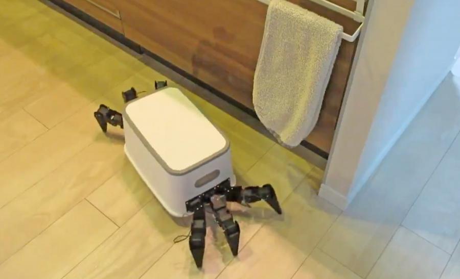 Spider shaped robotic step stool