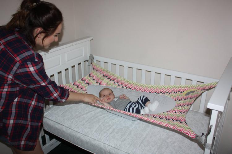 Crescent Womb Newborn Crib Hammock - Newborn safety bed - reduces risk of sids