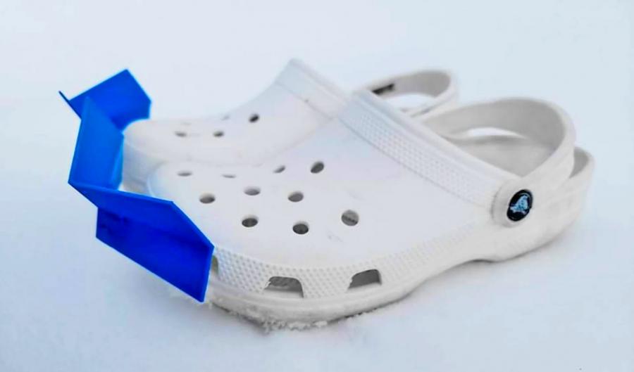 These Croc Snow Plow Attachments Help You Wear Your Crocs Through