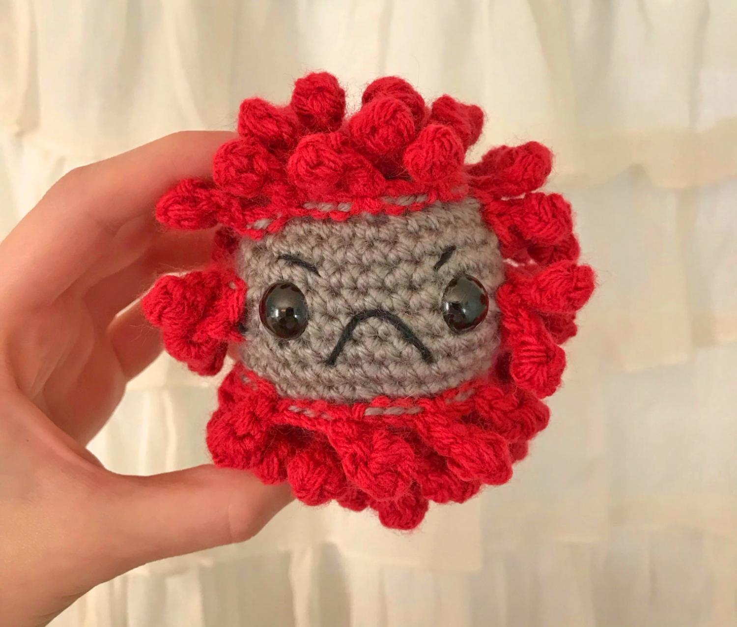 Crochet Coronavirus - Cute Funny Crochet Virus Free Pattern