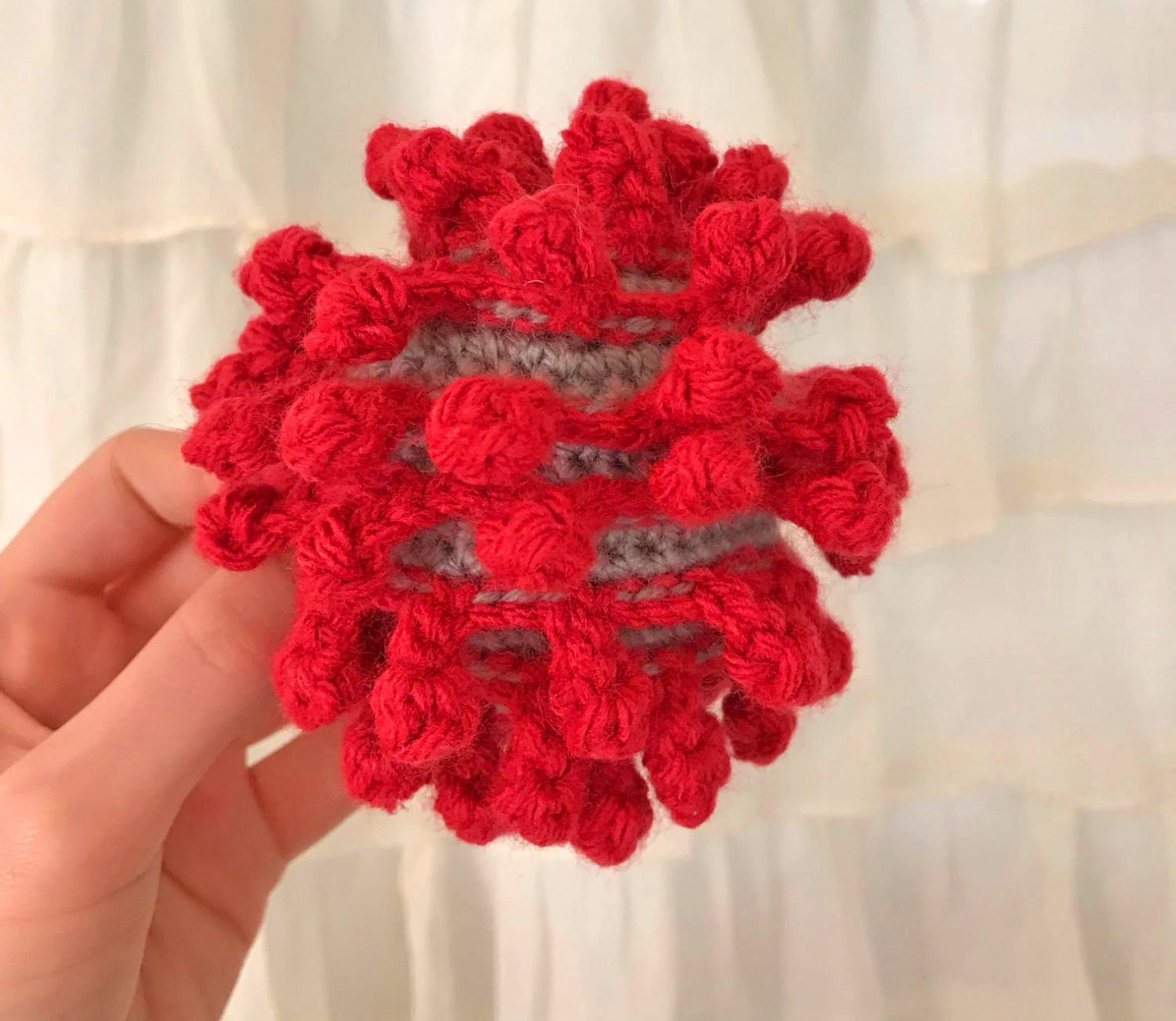 Crochet Coronavirus - Cute Funny Crochet Virus Free Pattern