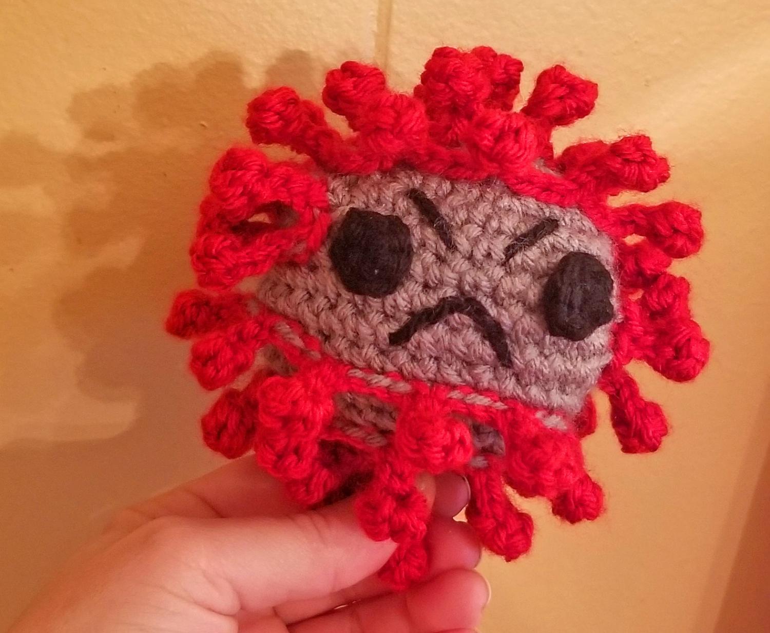 Crochet Coronavirus - Cute Funny Crochet Virus Free Pattern