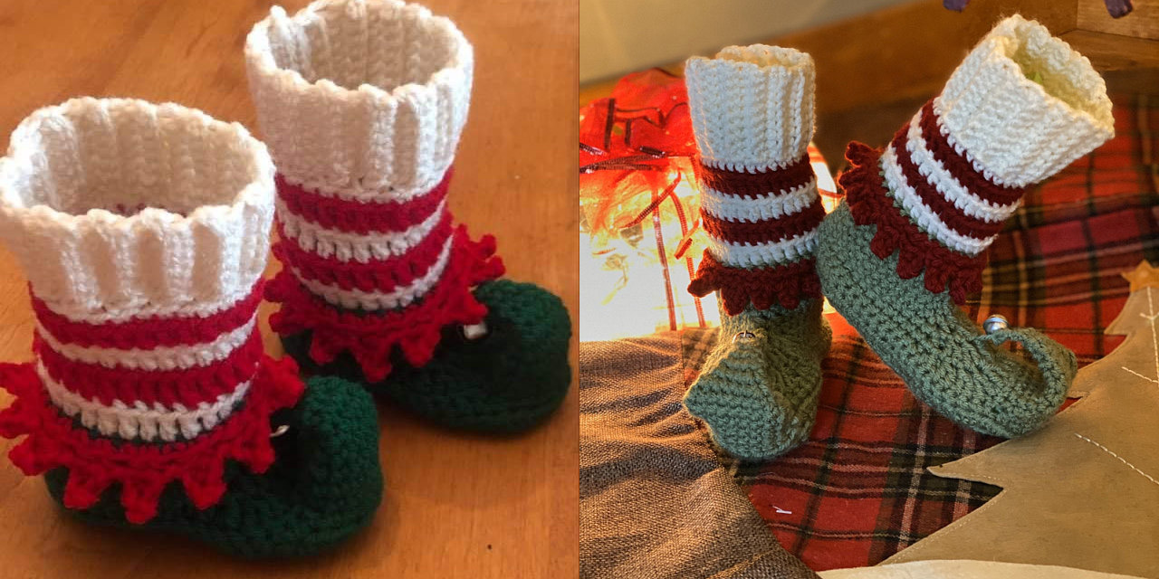 Crochet hot sale elf slippers