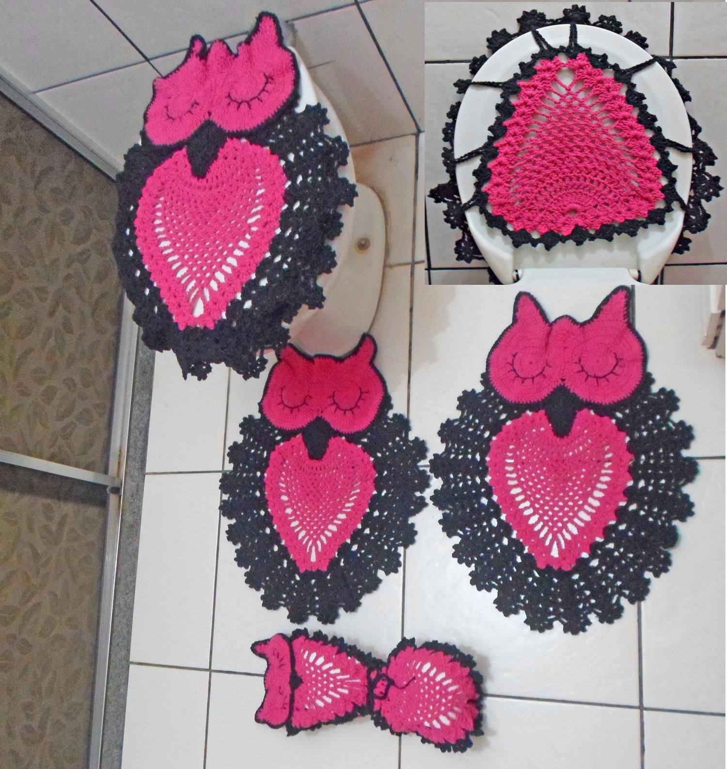 crochet bathroom sets