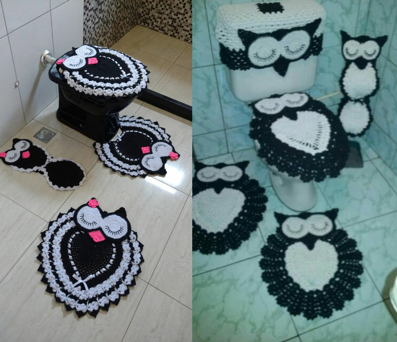 Owl Bathroom Set Crochet Pattern - Image to u