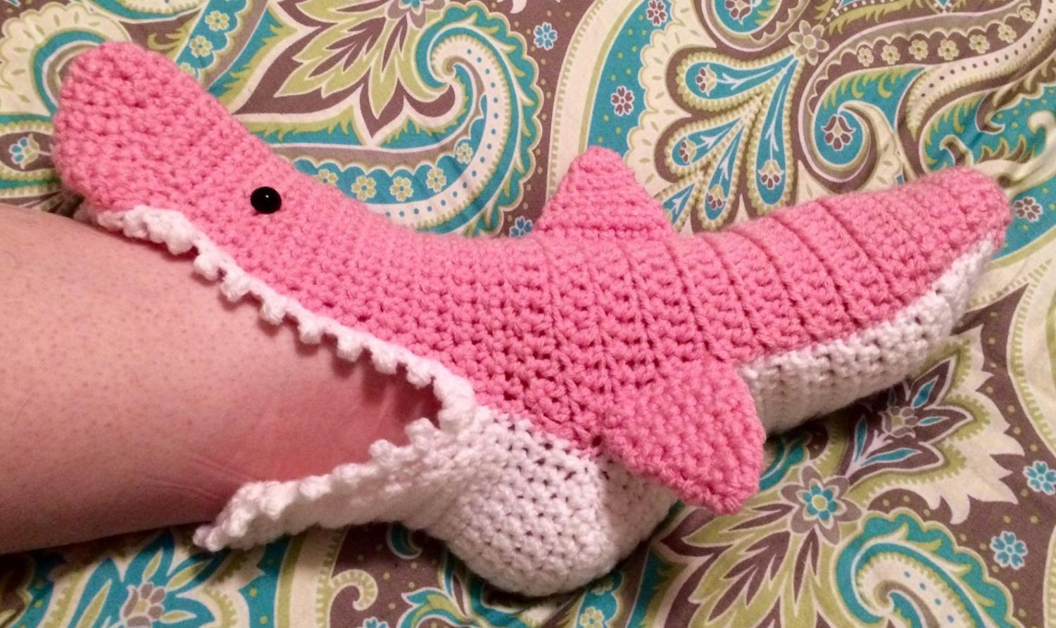 These Crochet Shark Bite Slippers Look Like They're Attacking Your Feet