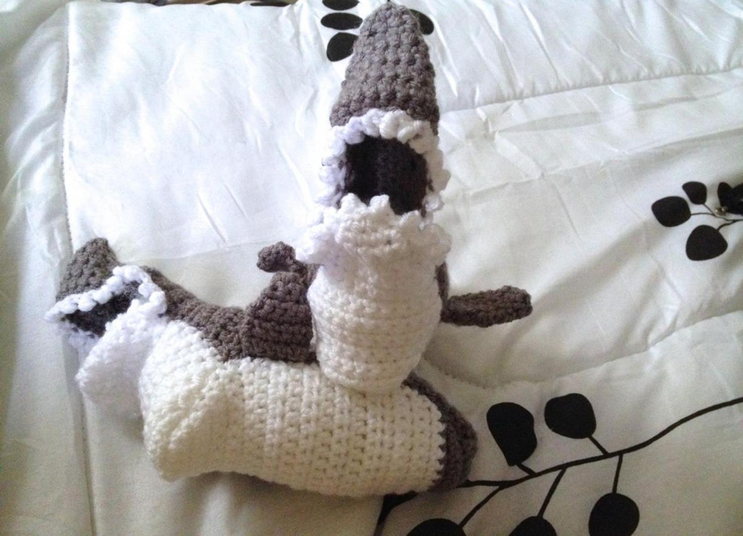 shark slippers crochet pattern