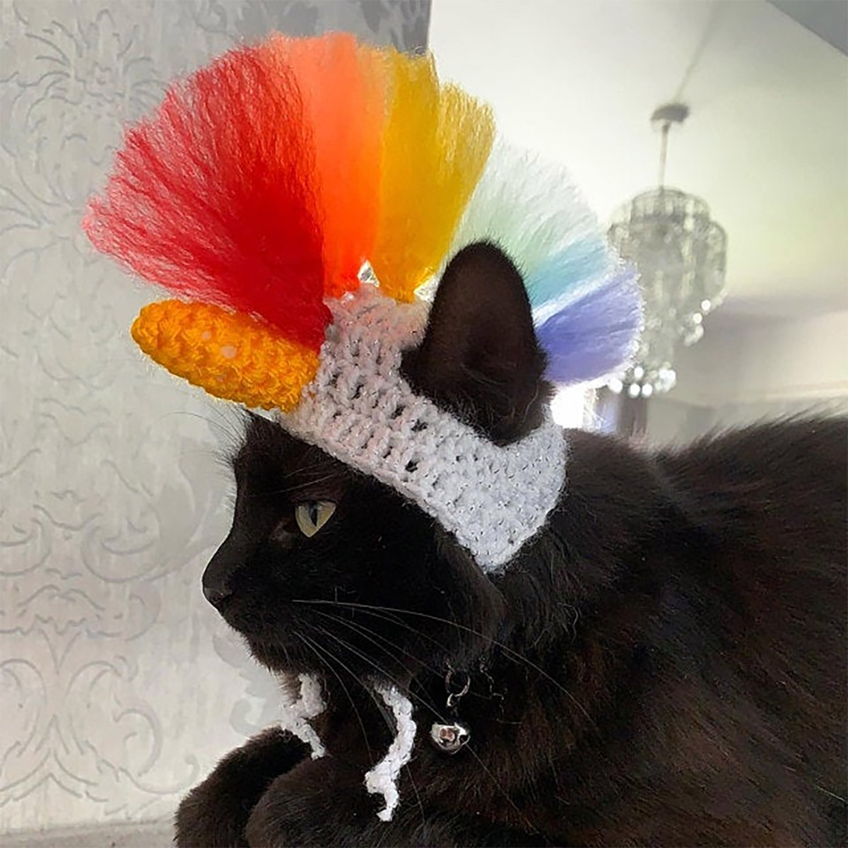Crochet Unicorn Hat For Cats