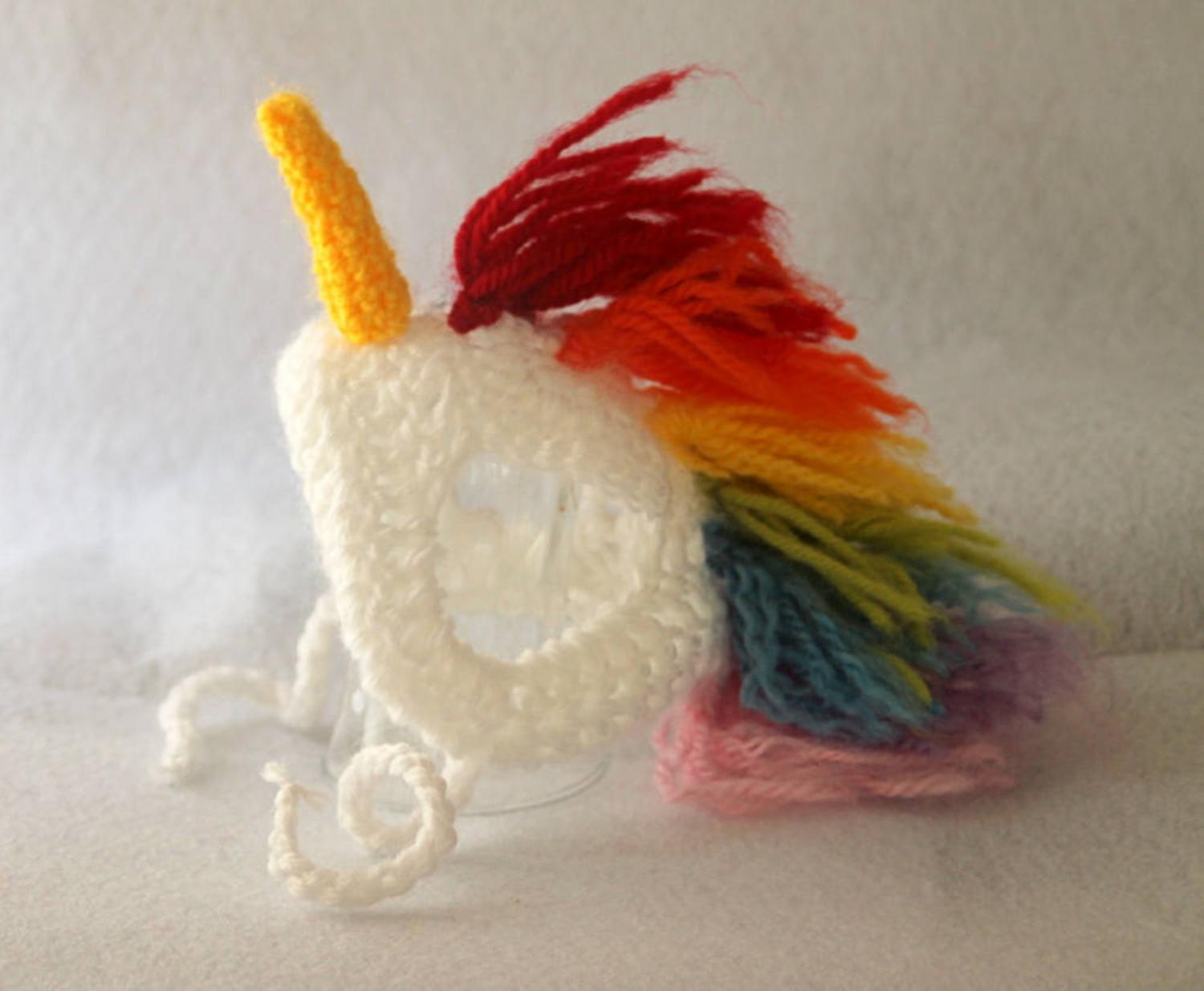Crochet Unicorn Hat For Cats