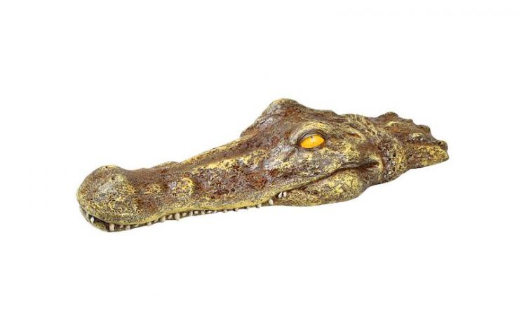 Crocodile Head Pool Float - Scary prank alligator floating pool toy - Crocodile pool/pond decoration