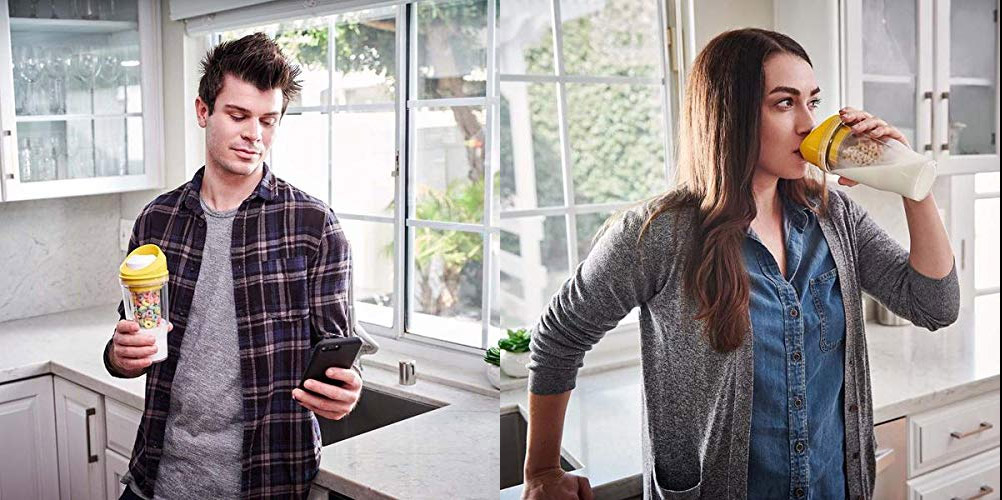 This cup lets you drink cereal without it getting soggy