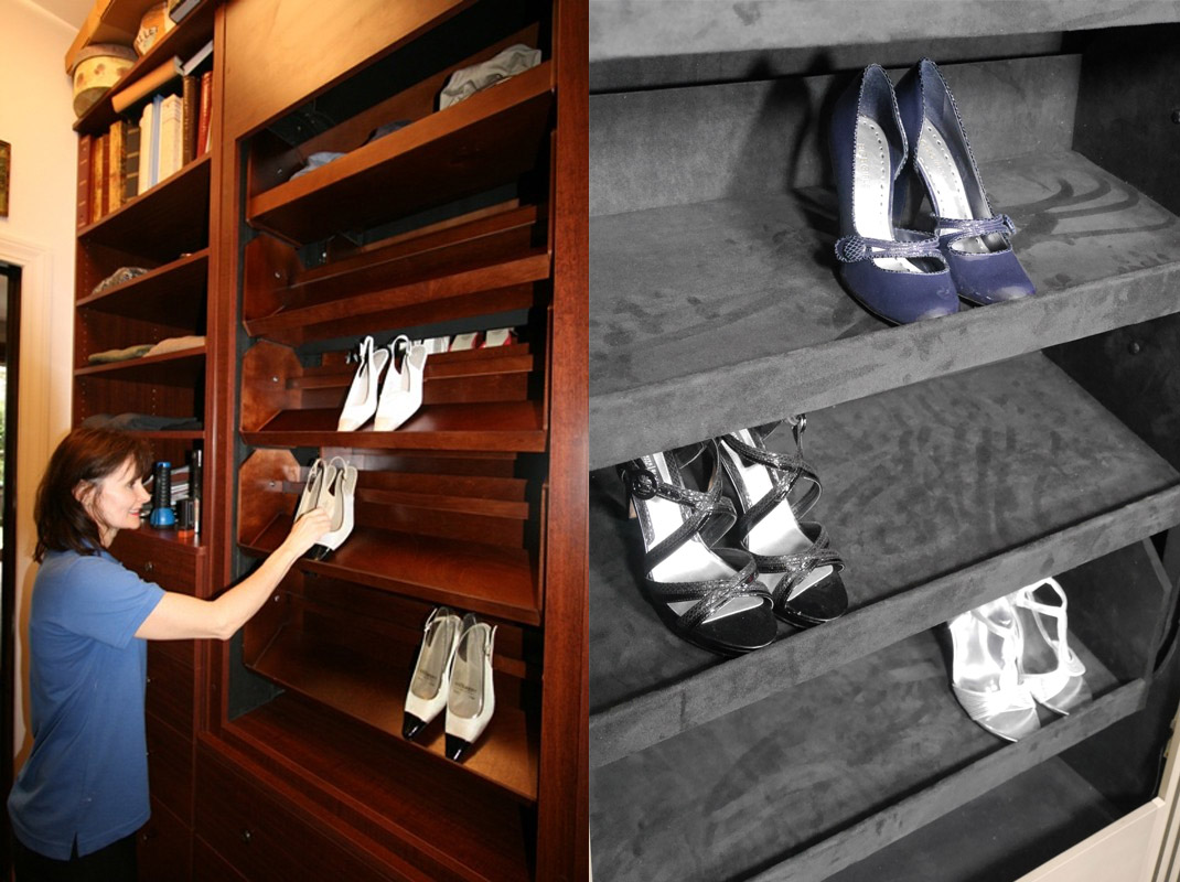 This Company Makes Incredible Custom Auto Rotating Shoe Racks For Your Closet