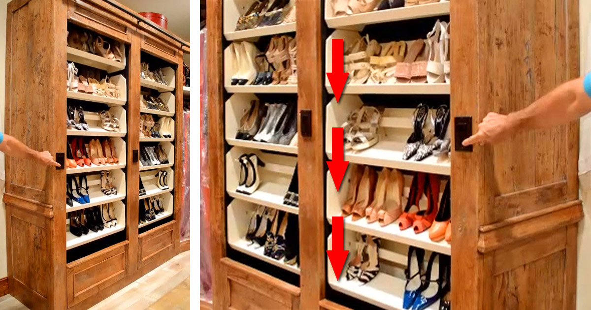 This Company Makes Incredible Custom Auto Rotating Shoe Racks For Your Closet