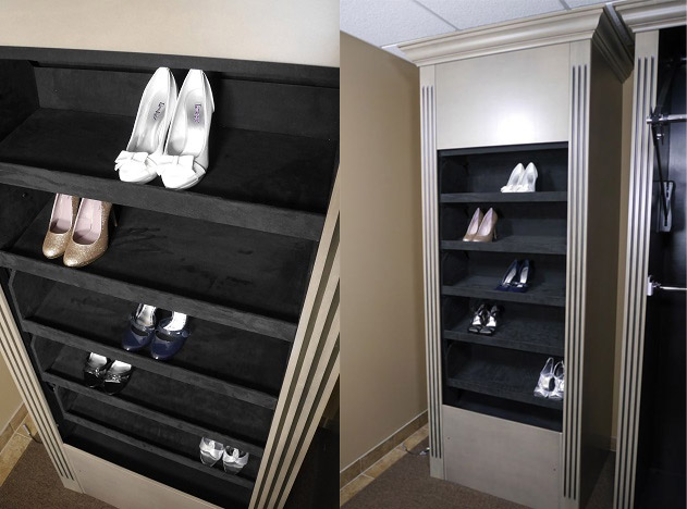 Rotating on sale shoe closet