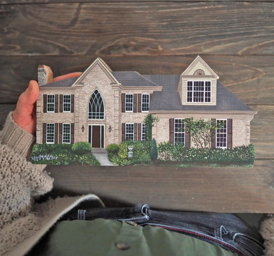 Custom Wooden Replica Of Your Home
