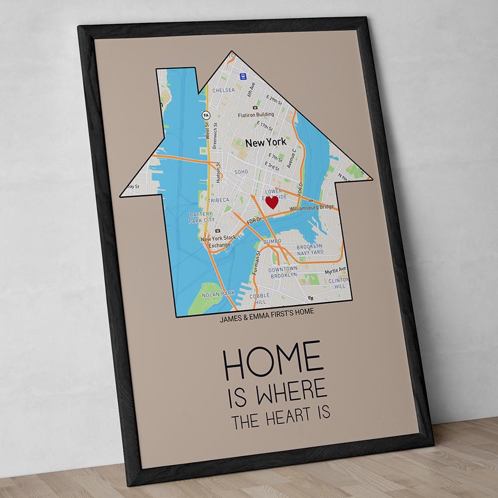 Custom Heart Shaped Map Prints Let You Track How Your Relationship - hello, will you, i do custom canvas anniversary gift prints