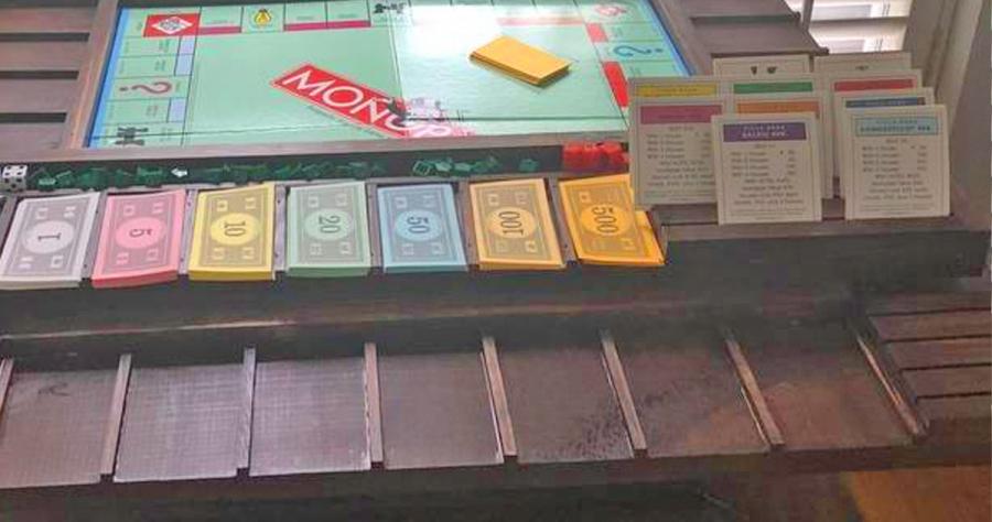 Custom Wooden Monopoly Table
