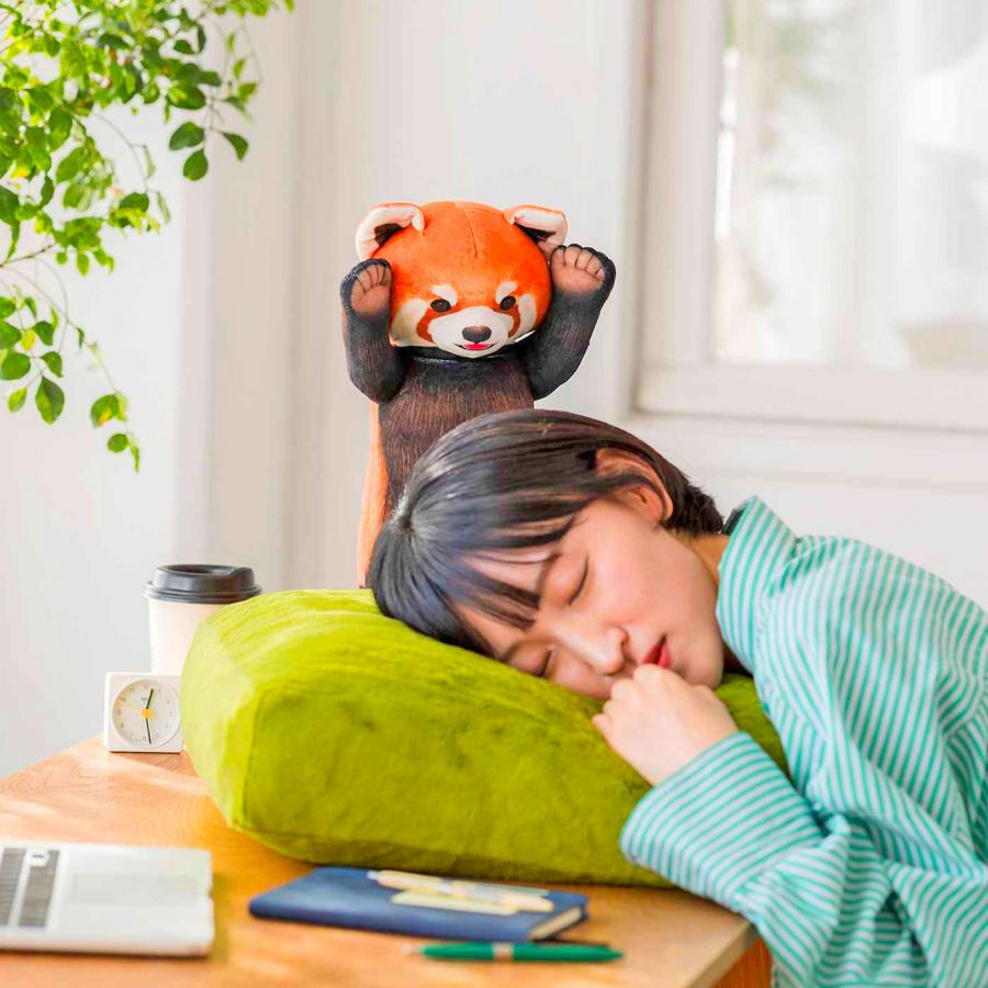 Cute Pouncing Red Panda Pillow