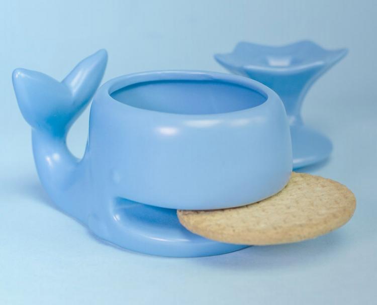 Whale Mug Holds Your Cookie or Biscuit In It's Mouth