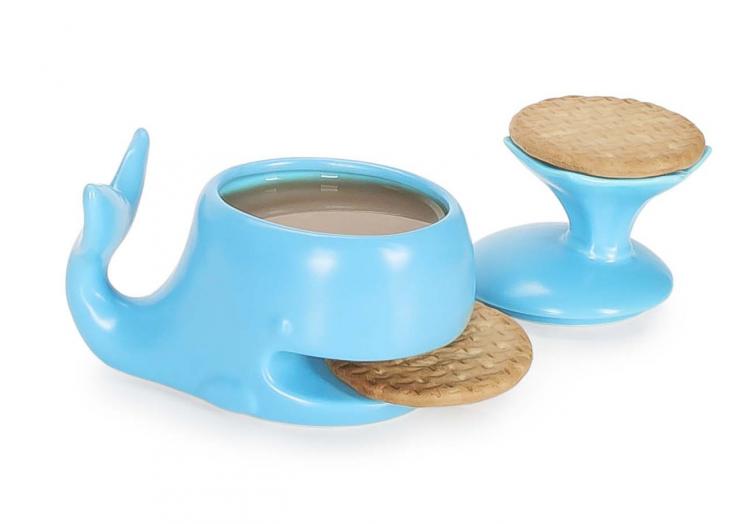 Whale Mug Holds Your Cookie or Biscuit In It's Mouth