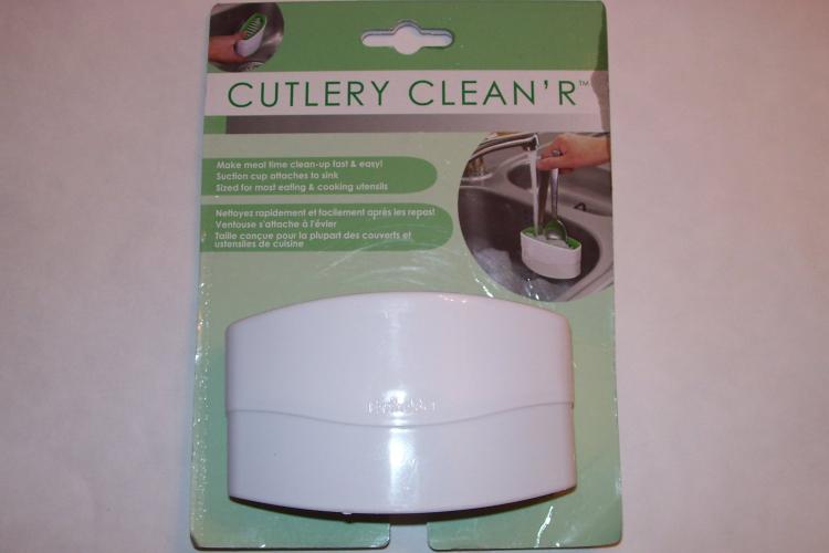 Cutlery Cleaner - Silverware Scrubber - Attaches To Sink