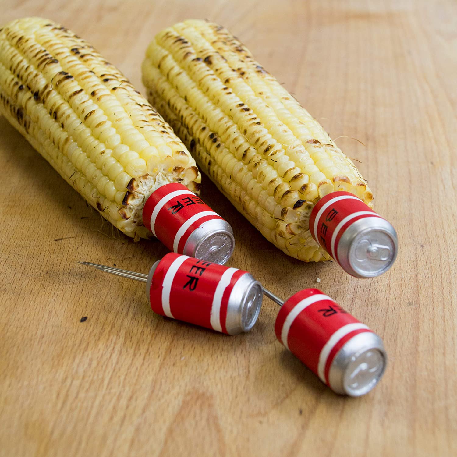 Beer Can Corn Cob Holders