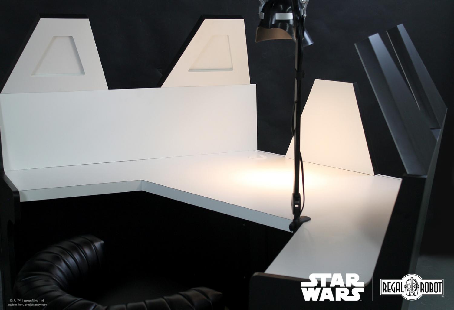 Darth Vader Meditation Chamber Desk - Star Wars Desk With Darth Vader Helmet Light