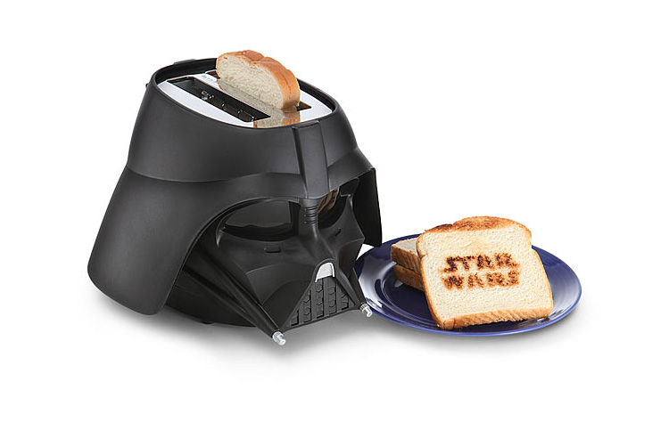 Agrarisch Mam kan zijn This Star Wars Darth Vader Toaster Toasts The Star Wars Logo Onto Your Bread