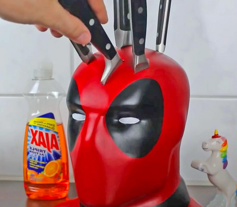 Deadpool Knife Block  Knife block, Deadpool, Knife