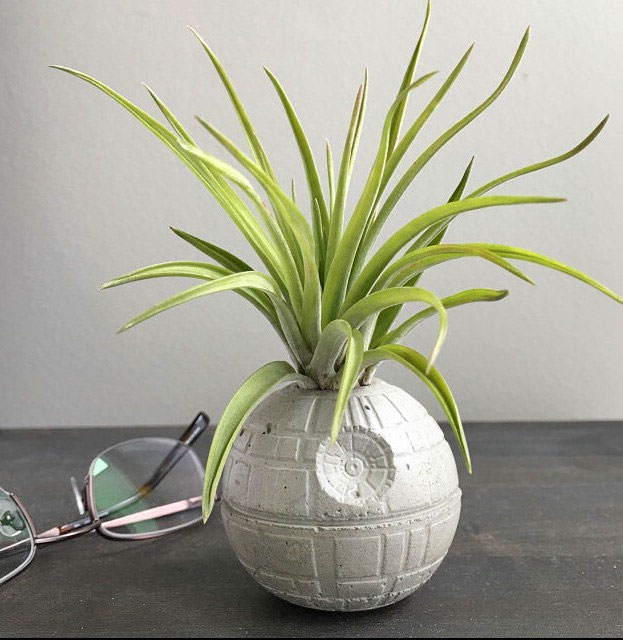 Star Wars Death Star Planter - Death Star Air Plant Pot.