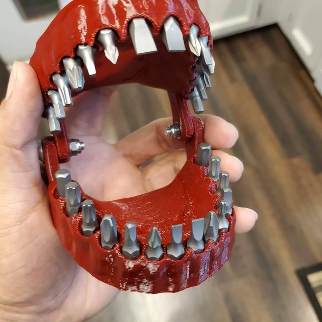 Denture Drill Bit Holder - Fake mouth driver bit holder