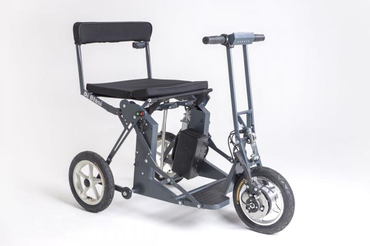 Di Blasi Model R30 Folding Electric Mobility Scooter - Automatic Unfolding Scooter