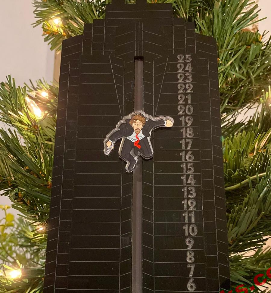 Hans Gruber Falling Advent Calendar Printable Word Searches