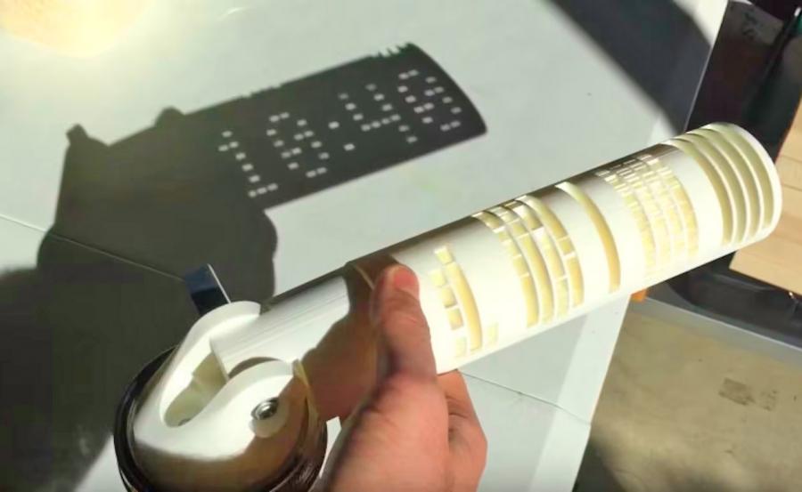 Digital Sundial uses sun to create digital clock on ground