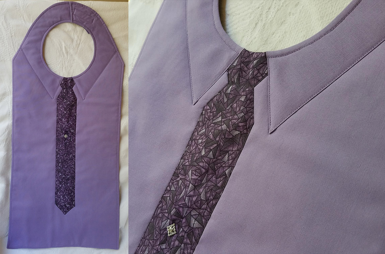 Adult Bibs - Dignity Bibs made from button-up collared shirts