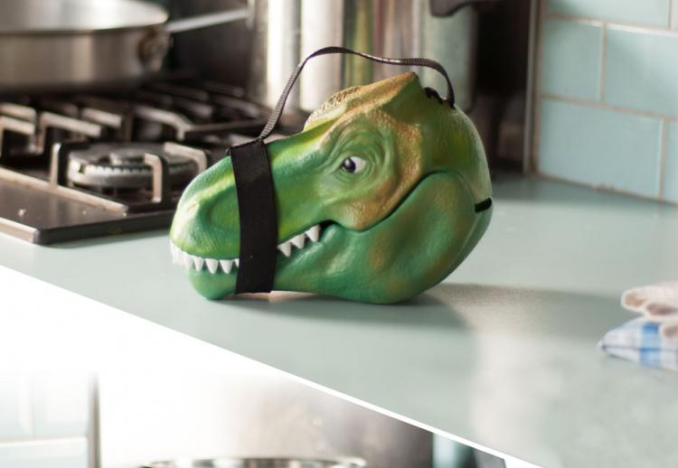Dinosaur Head Lunch Box - T-Rex Dinosaur Head Carrying Case - Dinosaur toy carrying case