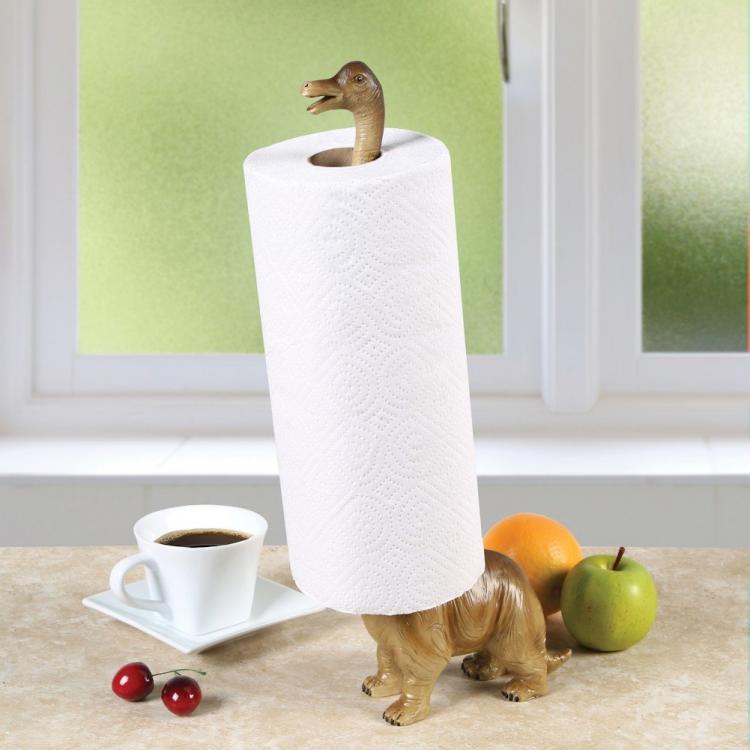 Dinosaur Paper Towel Holder - Brontosaurus Toilet Paper Holder