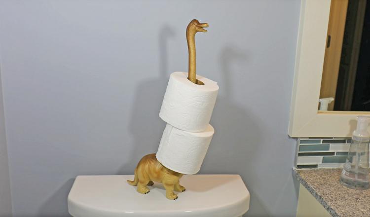 dinosaur tissue holder