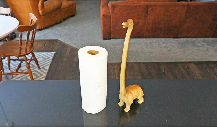 dinosaur tissue holder